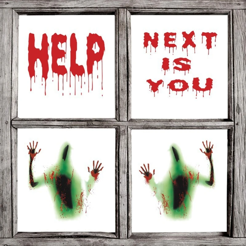 

Наклейка в виде зомби-вампира, украшение для вечевечерние НКИ на Хэллоуин, W8ED