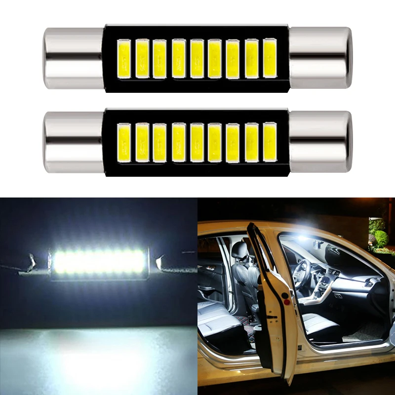 2 шт. C5W 5050 29 мм 31 4014 9SMD Автомобильный светодиодный внутренняя Лицензия плиты