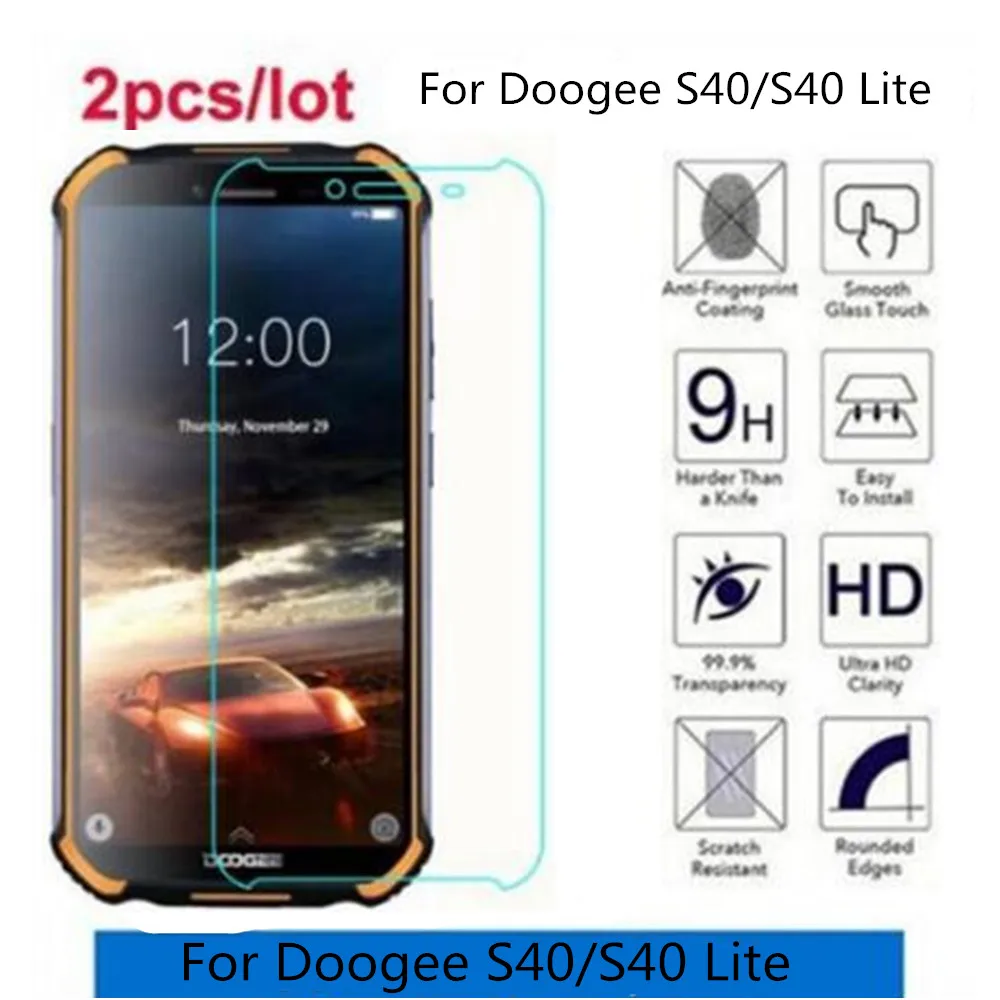 Защитное стекло закаленное 2.5D 9H Для Doogee S40|Защитные стёкла и плёнки для телефонов|