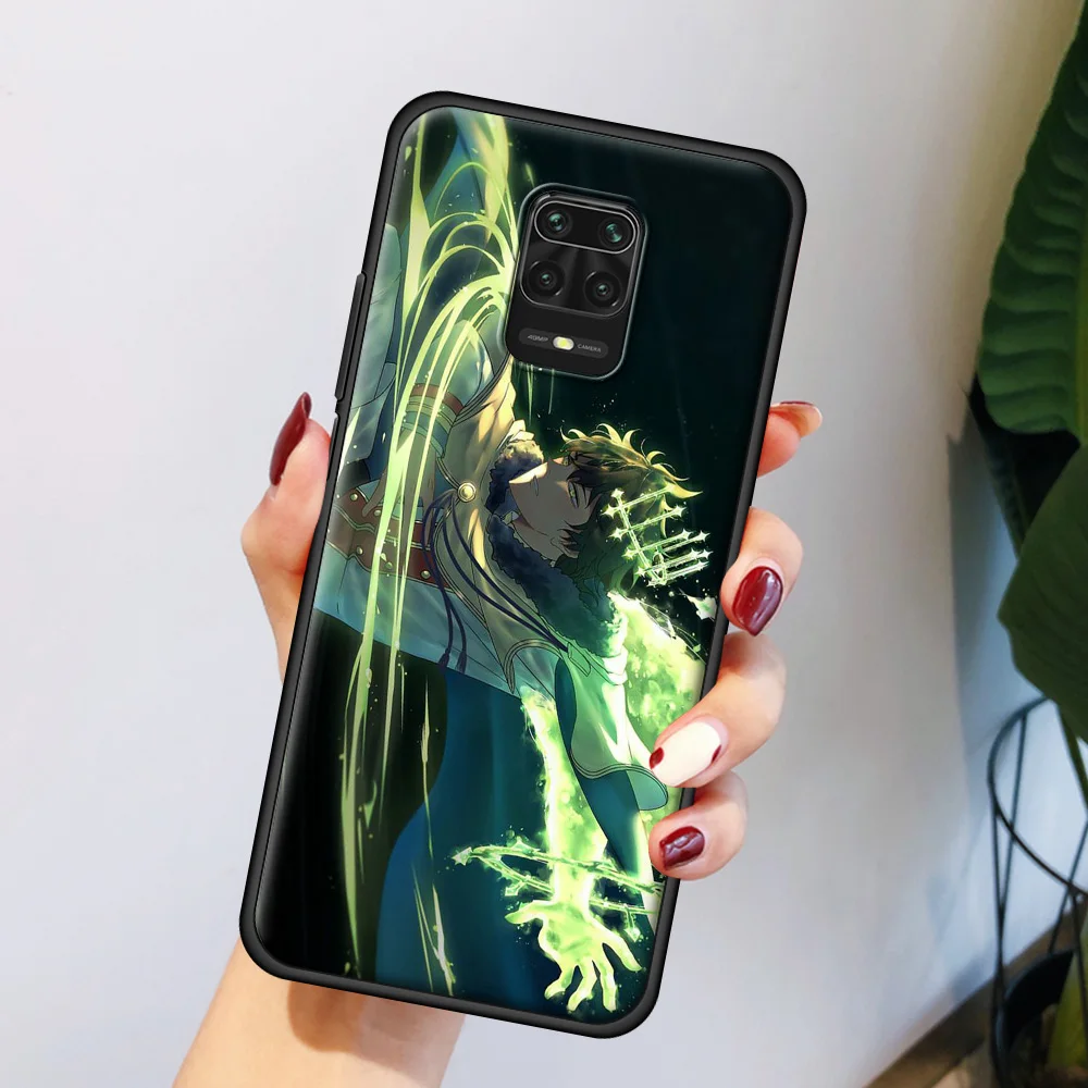 

Asta Anime Black Luxury Soft Phone Accessories Cover for Redimi Note 9 9S 8 8T 7 Pro 9A 9C K40 Note 10 Plus MAX Case Shell