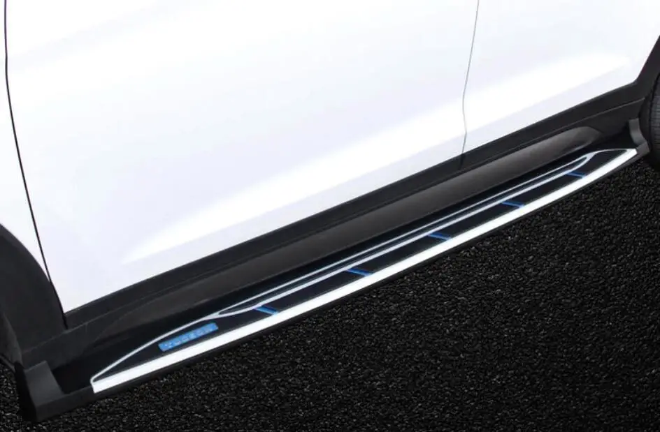 High quality Car Aluminum alloy Running Boards Side Step Bar Pedals Fits For Hyundai Tucson 2015.2016.2017 | Автомобили и