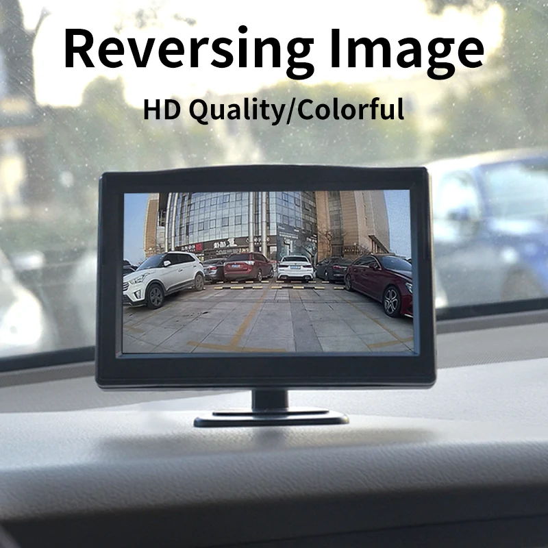 5-дюймовый автомобильный монитор TFT LCD HD цифровой экран 16:9 800*480 2-полосный