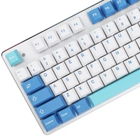 129 keys shoko keycaps pbt customized dye sublimation cherry profile blue keycaps for cherry mx switch mechanical keyboard