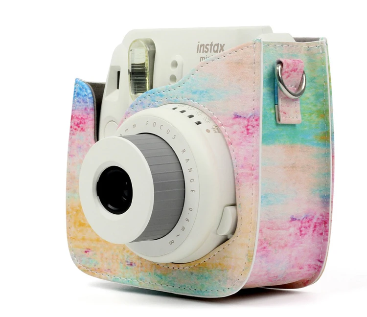 Fujifilm Instax mini чехол для камеры pu кожаный чехол с плечевым ремнем для Instax Mini 9 Mini 8 Mini 8+ мгновенная камера
