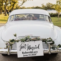 just married car sticker custom name sticker for weeding decal stickers stylingcar stickers decoration accessories