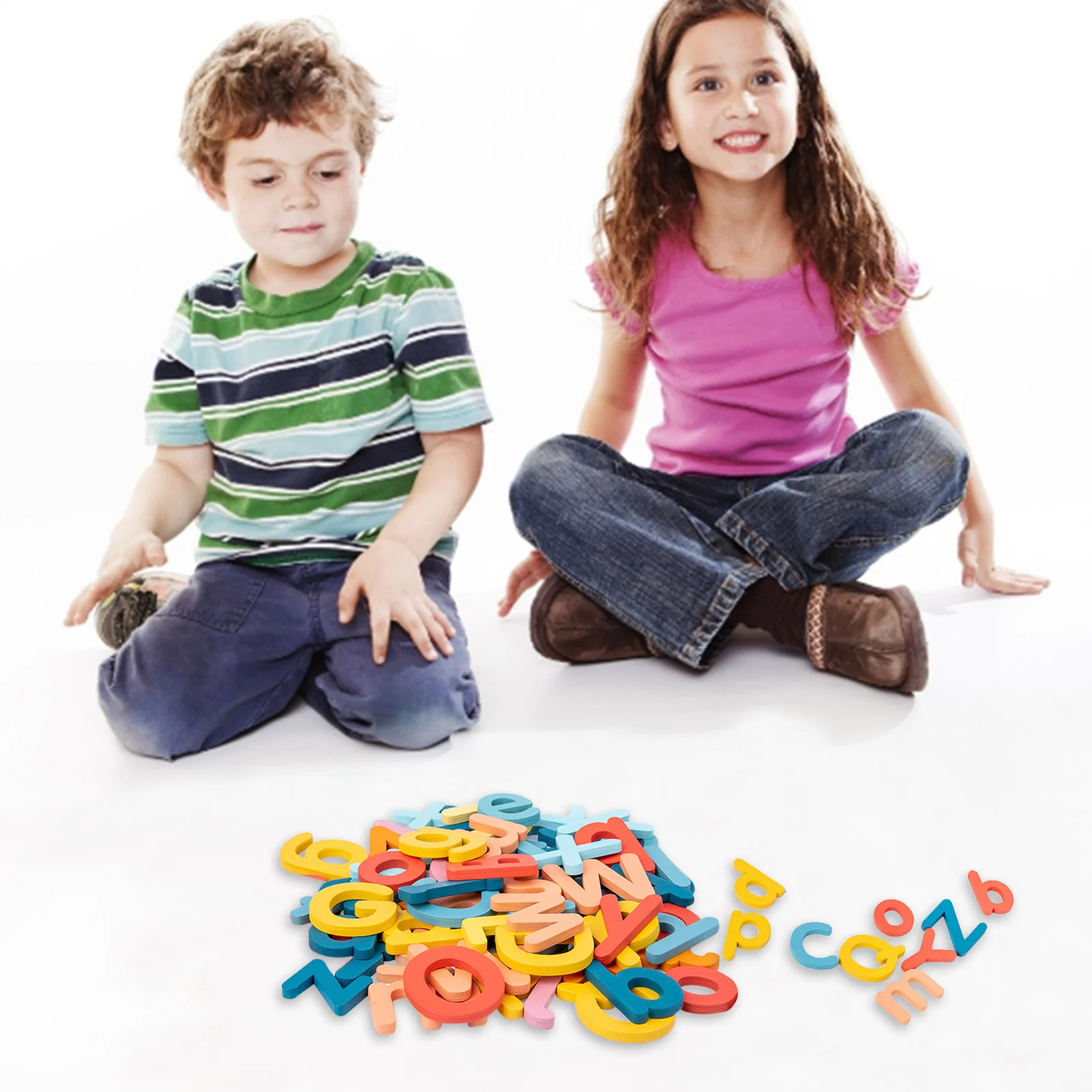 

Children's Wooden Education Learning Spell Words Puzzle Blocks Puzzle Montessori Educational Learning Toys For Children