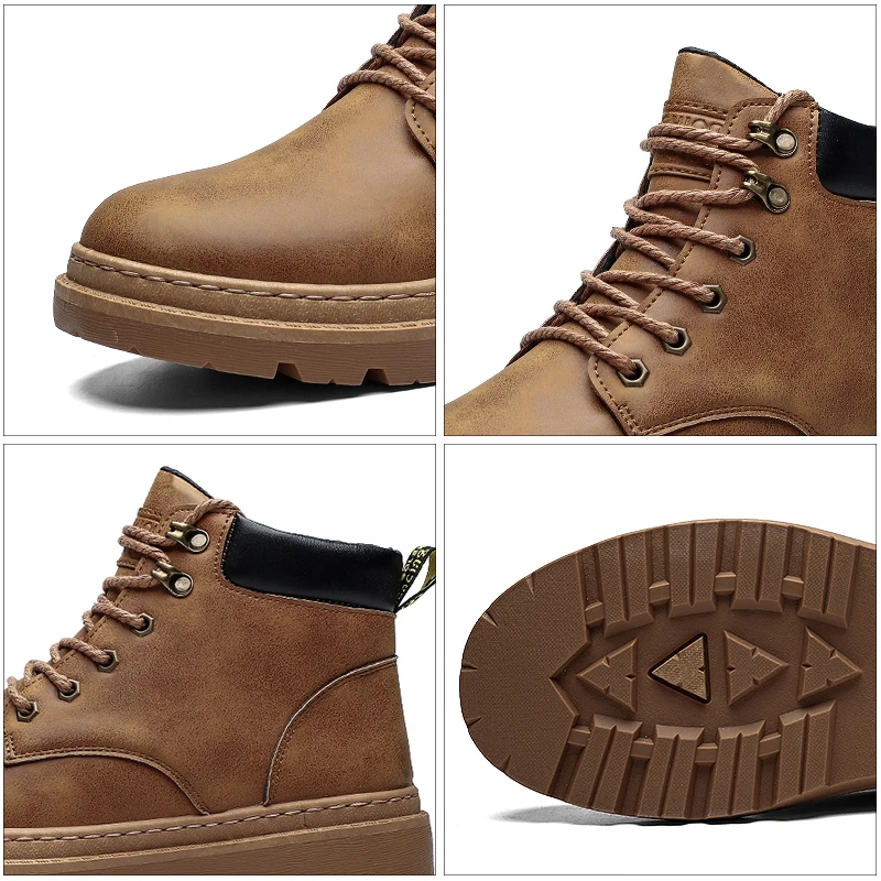 Горные завоеватели Модные ботильоны в стиле ретро мужские ботинки из