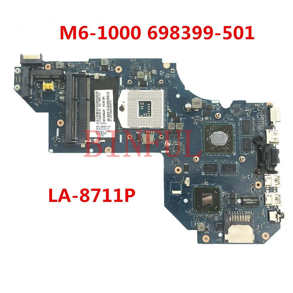 Высокое качество для M6 1000 материнская плата ноутбука 698399 501 001 601 QCL50 LA 8711P HM77 HD7670M 2