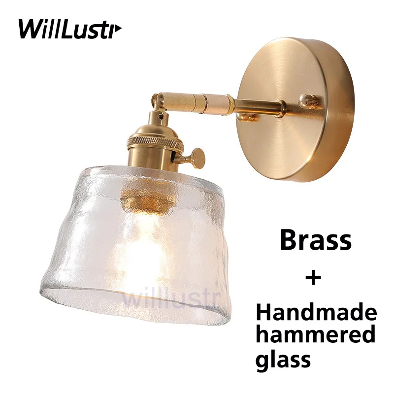 Настенное бра из матового стекла скандинавский светильник ручной работы с