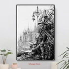 Картина на холсте Eileen Ворона крови, настенная живопись с принтом, Декор для дома, гостиной