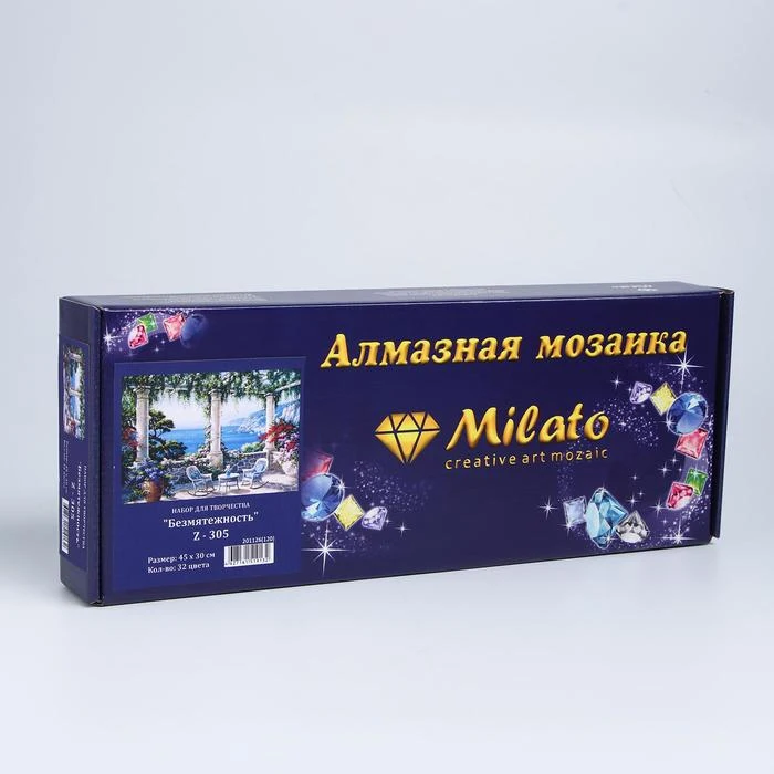 Алмазная мозаика MILATO Безмятежность 32 цвета | Дом и сад