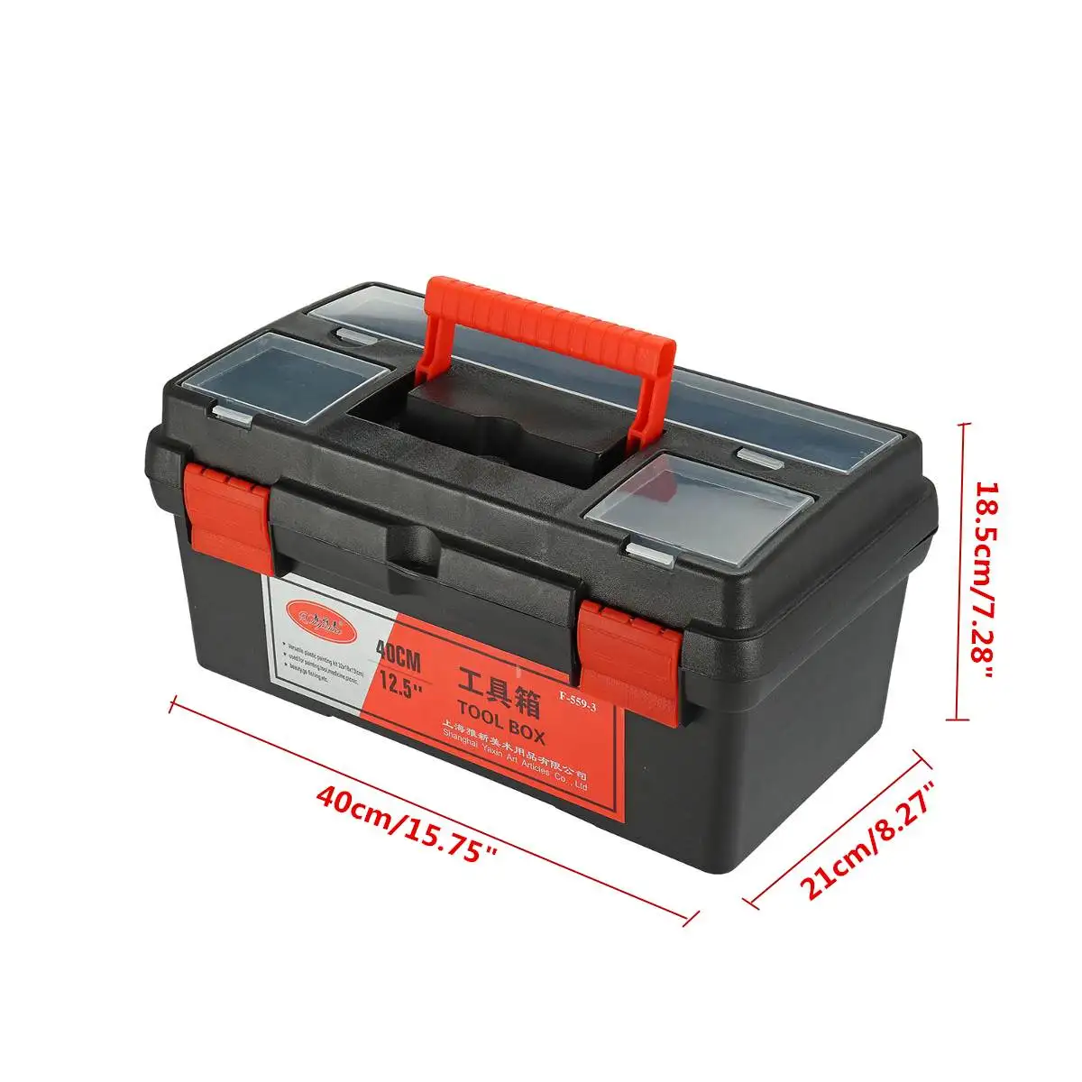 Портативный контейнер 2 слоя s чехол для инструментов съемный пластиковый ящик 16