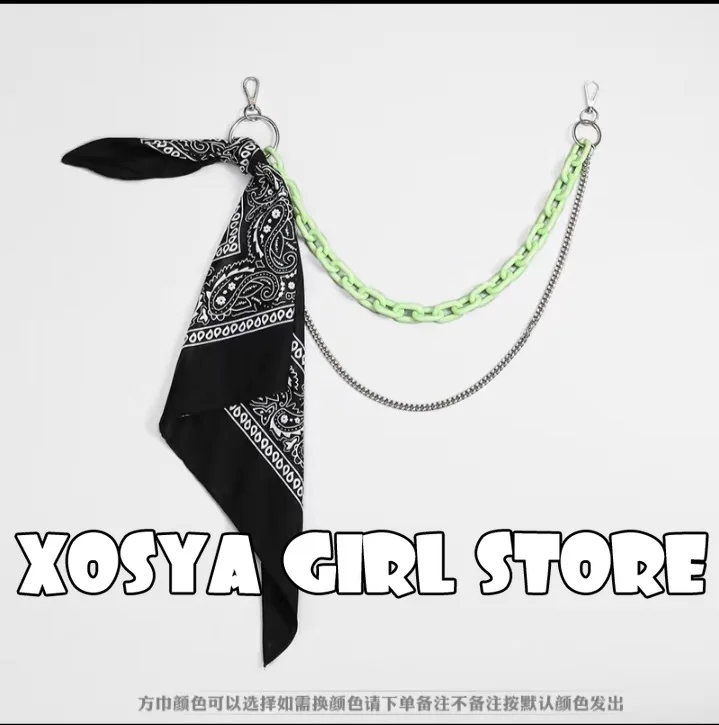 Флуоресцентная подвесная цепочка на талию для мужчин и женщин аксессуар в стиле