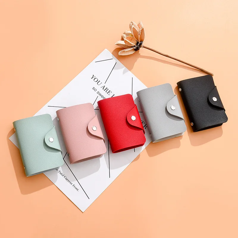 

New Anti-Degaussing Card Holder Bank Card Holder Multi-Card Holder Menâ€™s Card Holder Female Compact Female Korean Card Hold