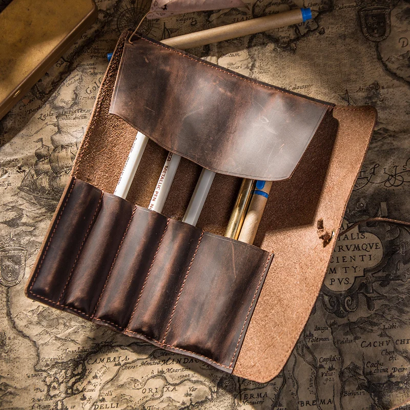 Японские Стальные Чехлы для ручек и карандашей со стальным лезвием|Наборы