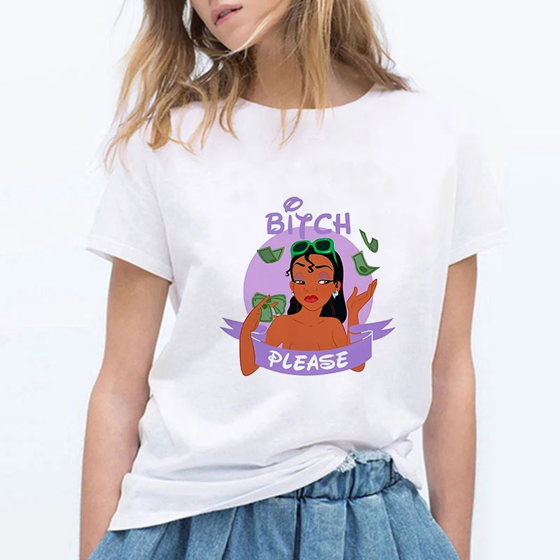 

New Hip Hop 90s New T Shirts Bad Girls Have More Fun Top Harajuku Tee Shirt O Neck Tshirt Female White Tops Short Clothes