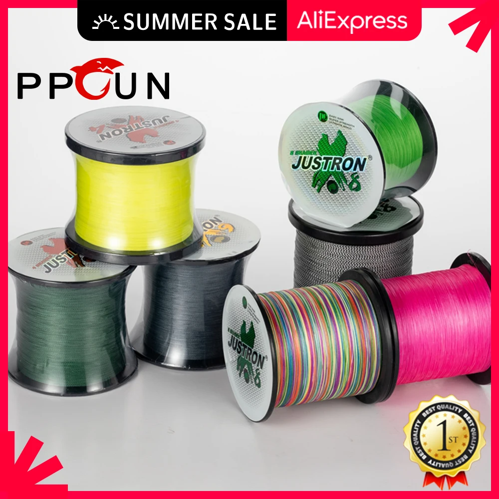 

Justron Fishing PEX9 Summer 1000M Accessories Multifilament Line Pe For Braided Thread Winter Snood Cord Tackle Sea Carp Leashes