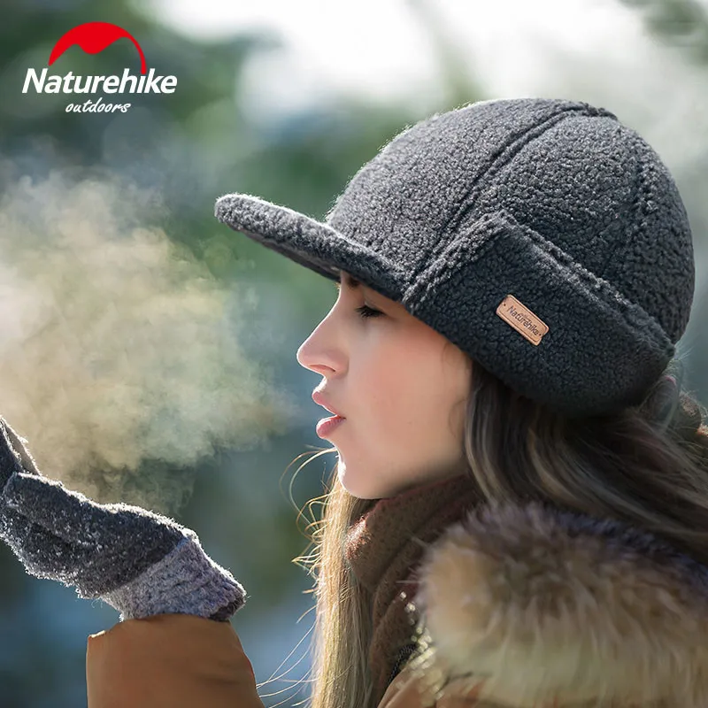 Naturehike уличная походная шапка, сезон осень-зима шапка теплая ветрозащитная унисекс защита для ушей дышащая овечья шерсть шляпа для скалолазания путешествия