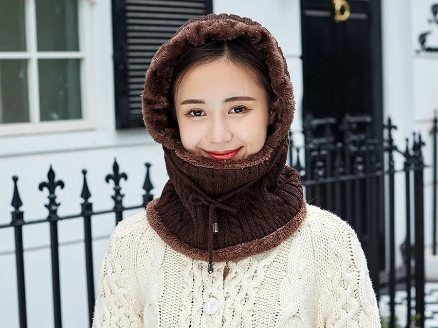 OZyc новая зимняя вязаная шапка шарф для женщин Skullies Beanies Зимние шапки для мужчин и женщин теплая маска Толстая шапка для девочек Женская шапка бини