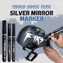 Zilveren Spiegel Marker Diy Verf Pen Chroom Metallic Stationaire Water Uv-bestendig Art Supplies Art Ambachten Accessoires