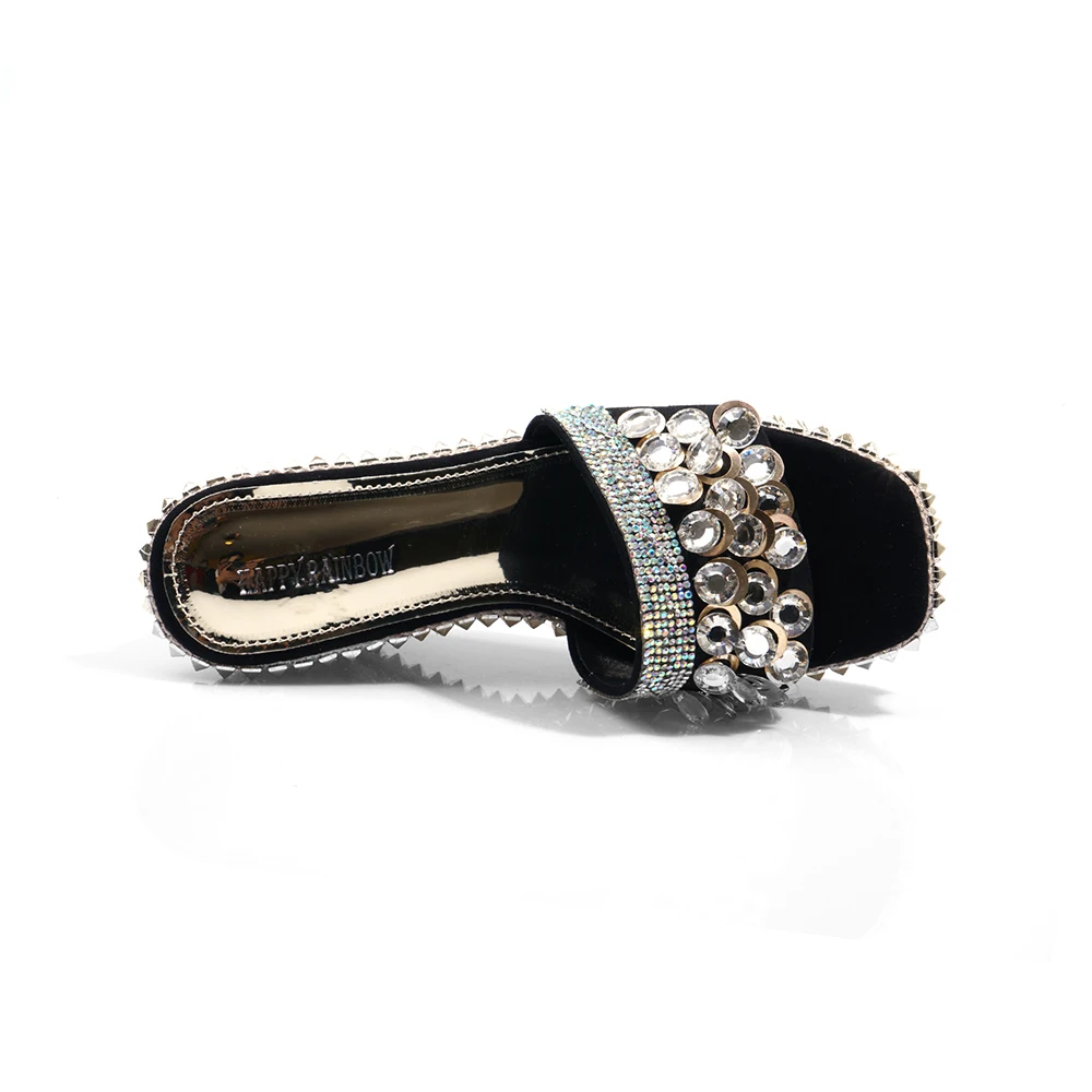 Новинка 2020 года женские розовые босоножки на танкетке со стразами сабо платформе