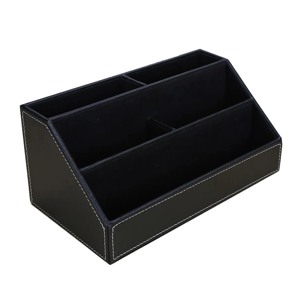 

1 PCS PU Desk Storage Case 5 Compartments Stationery Organizer For Desktop