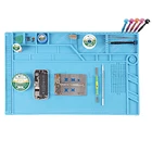 Теплоизоляционный силиконовый коврик для ремонта BGA, S-180 55*35 см, магнитная секция