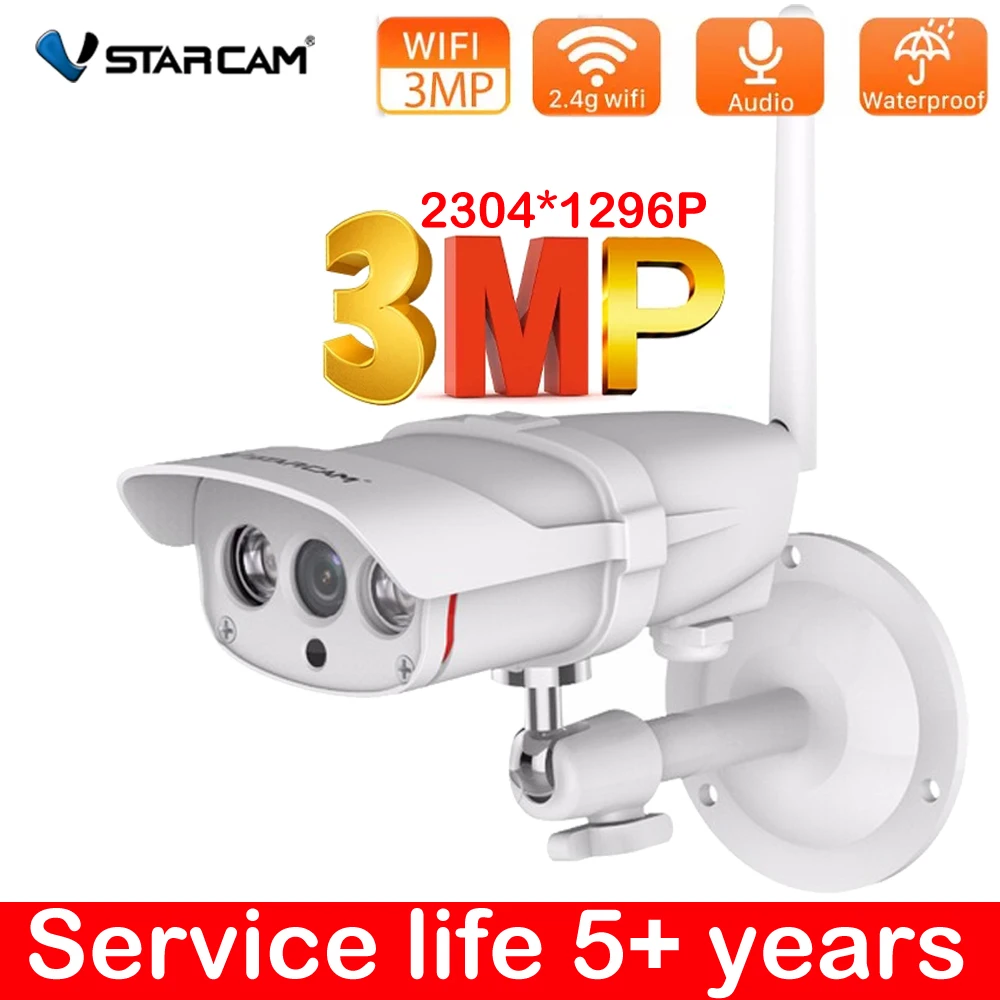 

2021 Vstarcam C16S 3MP Wifi IP Camera Wireless IP67 Waterproof Outdoor 2MP Camera Wireless IR-Cut Home IP Security Surveillance