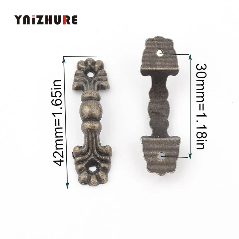 D 10 шт., коробка, цинковые ручки, сплав, ручка, арка, ажурный бронзовый тон, для ящика, деревянная шкатулка для ювелирных изделий, мини ручки для оборудования - Цвет: D