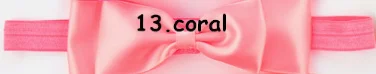 13 Factory direct children's hair band Princess double red bow hair rope baby headband full moon - Color: 13