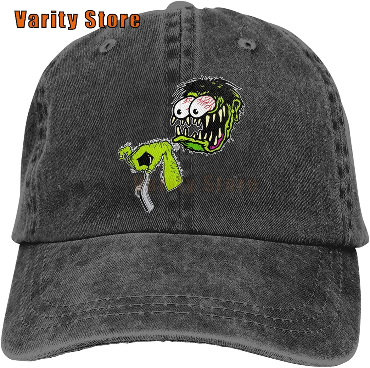 

Джинсовые кепки Rat Fink, мужские и женские бейсболки, черные кепки