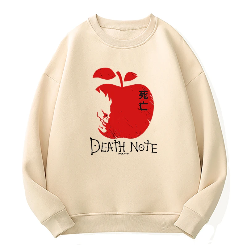 

Death Note Hoodies 2021 New Women Autumn/Winter Anime Manga Hoodie Female Loose Oversized O-Neck Casual Kawaii Harajuku Pullover