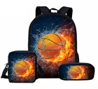 Детский рюкзак для мальчиков с Баскетбольным принтом, школьные ранцы для подростков, детский рюкзак