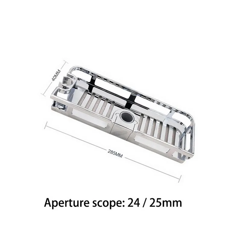 

Multifunction Home Decor Organizer Bathroom Lifting Rod Removable Stand No Drilling Soap Holder Shower Shelf Storage Rack Tray