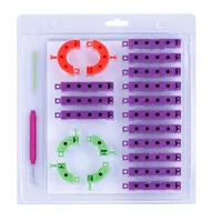 22 pieces adjustable knitting loom set including multi knit loom craft kit tool knitting board looms with hook and needle for d