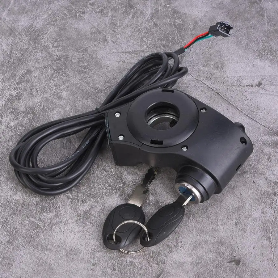 

E-Bike Thumb Throttle Digital Battery Voltage Display Switch Power with Key Lock Electric Bicycle Twist Throttle Accessories