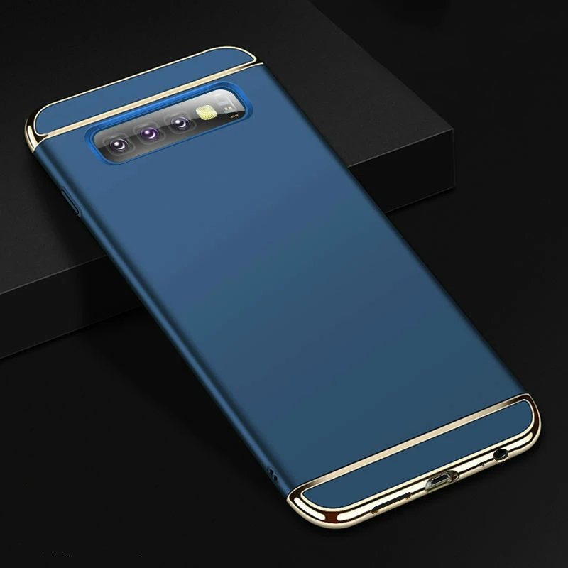 Чехол для Galaxy S10E S8 S9 Plus S20, ультрагальванический Матовый Жесткий Чехол, противоударный чехол