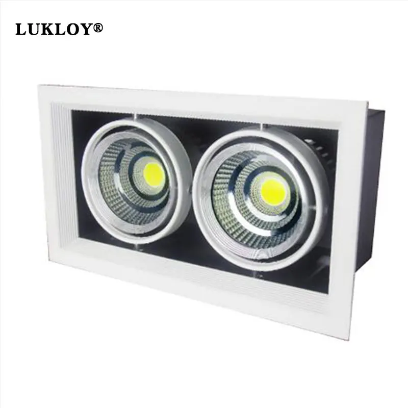 

Super Bright Recessed LED Dimmable Down Light COB 6W 9W 12W 15W Spot Decoration Ceiling Lamps AC Single Head/Double/Three