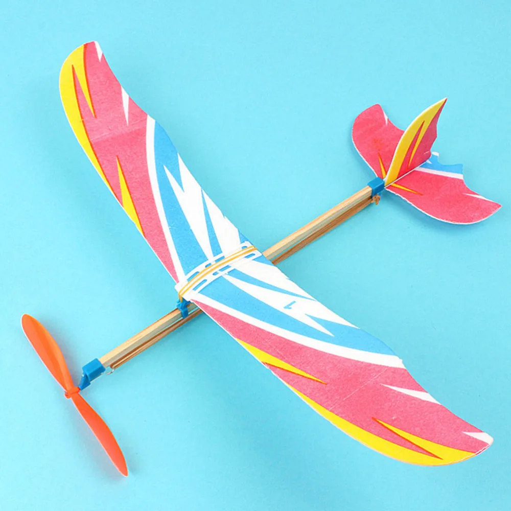 

6pcs Children DIY Powered Airplane Education Glider Aeroplane (Random Style)