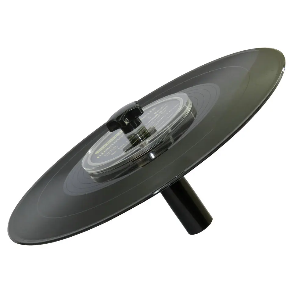 Зажим для очистки виниловых пластинок LP с алюминиевой ручкой защиты этикеток от