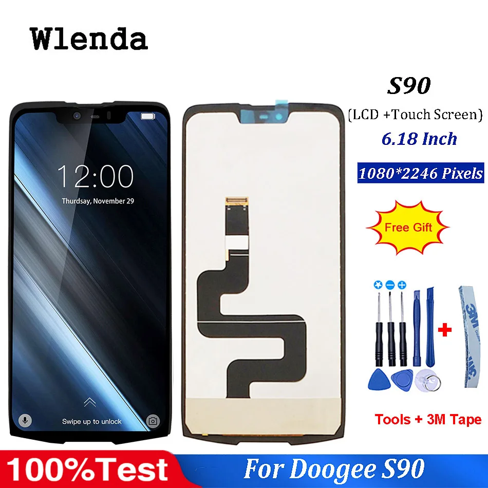 Для 6,18 дюймов Doogee S90 ЖК-дисплей+ сенсорный экран протестированный экран дигитайзер сборка Замена