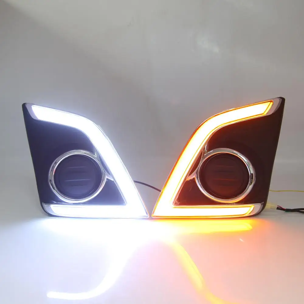 

LED DRL Daytime Running Light Fog Lamp W/ Turn Signal For ISUZU D-MAX 2016 2017