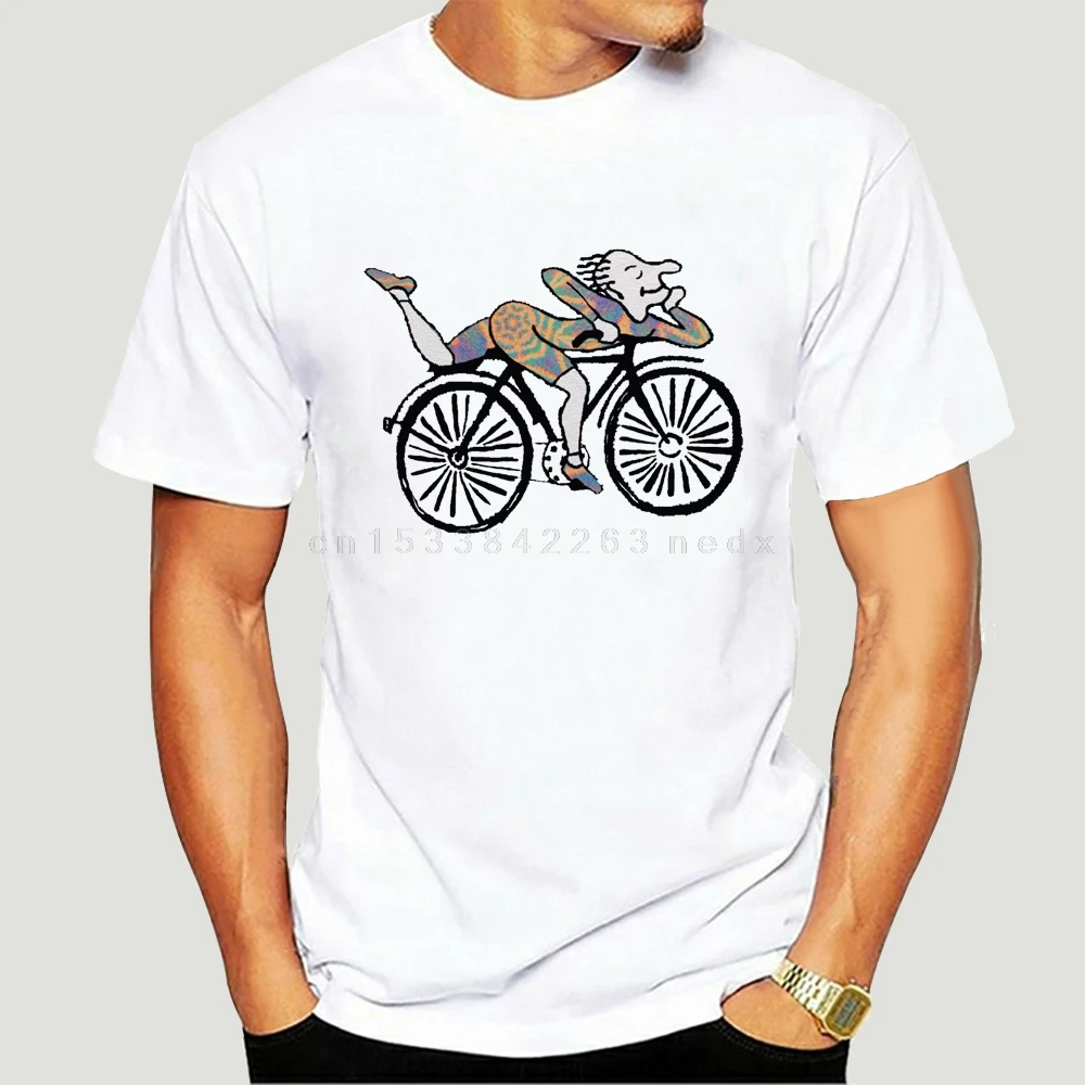 Для мужчин футболка велосипед день Альберта хофманна удивительный футболки для