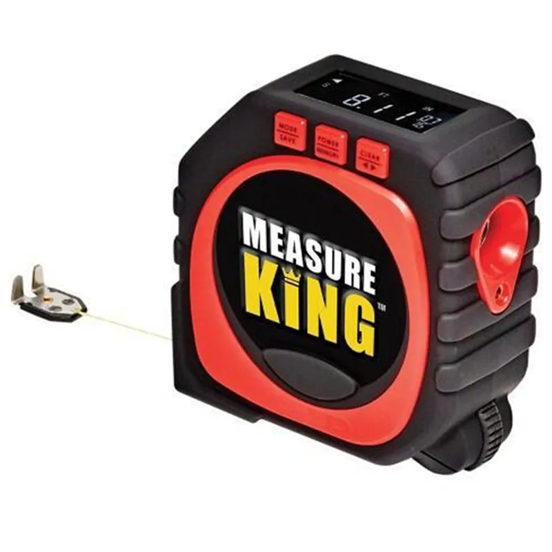 3-in-1 Measure King Digital Tape With Roll Cord Mode Laser Measure Tape High Impact Professional Measuring Tool
