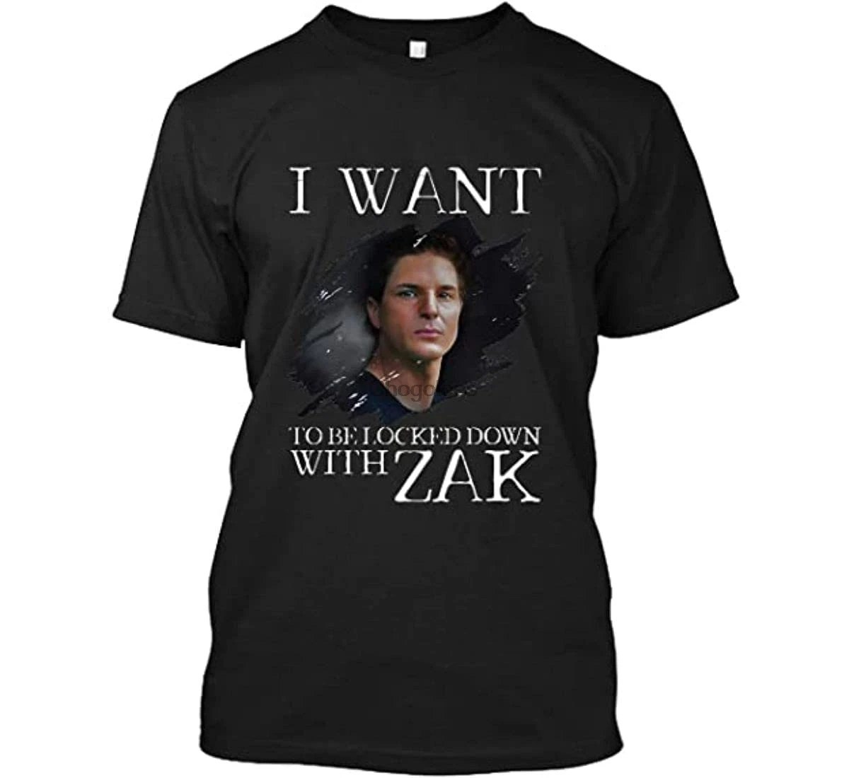 Я хочу чтобы быть заблокирован с Заком баганом приключения футболка для мужчин