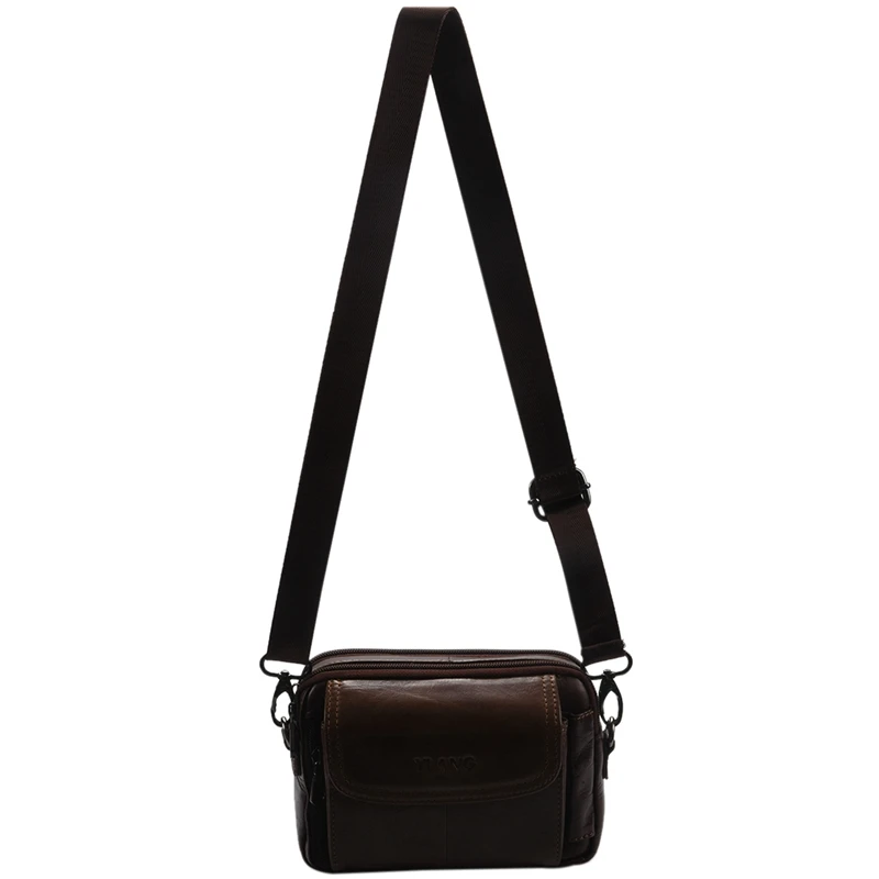 

Мужская сумка через плечо из натуральной кожи