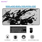 Черный и белый коврик для мыши для настольного компьютера, игровые коврики для клавиатуры, мыши, Аниме Коврик для мыши, большая клавиатура, игровой компьютер, планшет Carpe 900 400