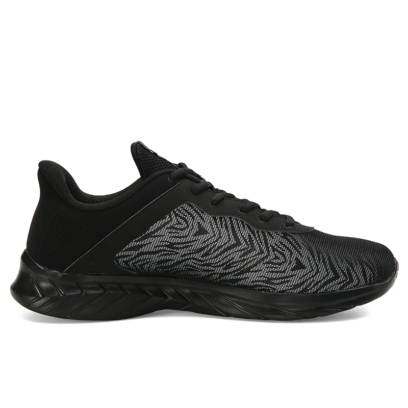 PEAK Men Running Shoes Low-cut Lightweight Woven Non-slip Casual Shoes Reflective Night Running Sneakers Autumn Winter Footwear