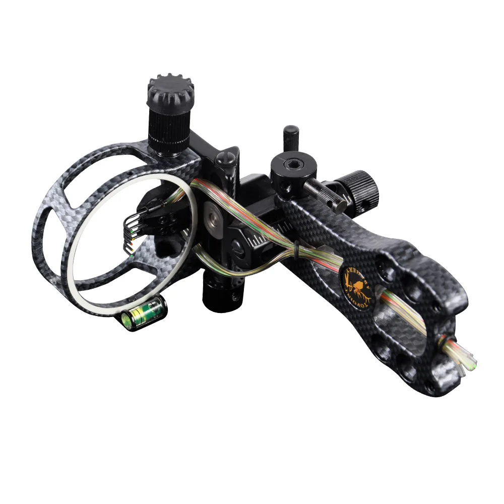 

5 Pin 0.019" Compound Bow Sights Micro adjust,All cnc Aluminum Parts For Arrows Rest Stabilizer with 5 Colors to be Selected