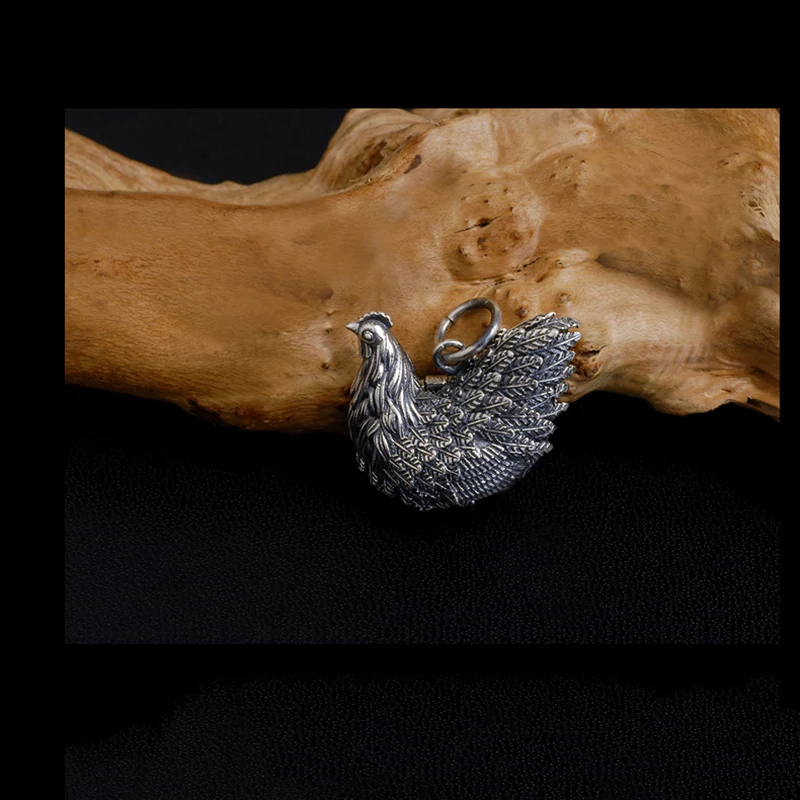 Цепочка с подвеской в виде знака зодиака из чистого серебра 925 пробы золотое яйцо